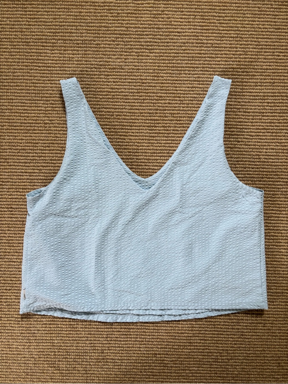 Vuori Seersucker V-Neck Tank Top